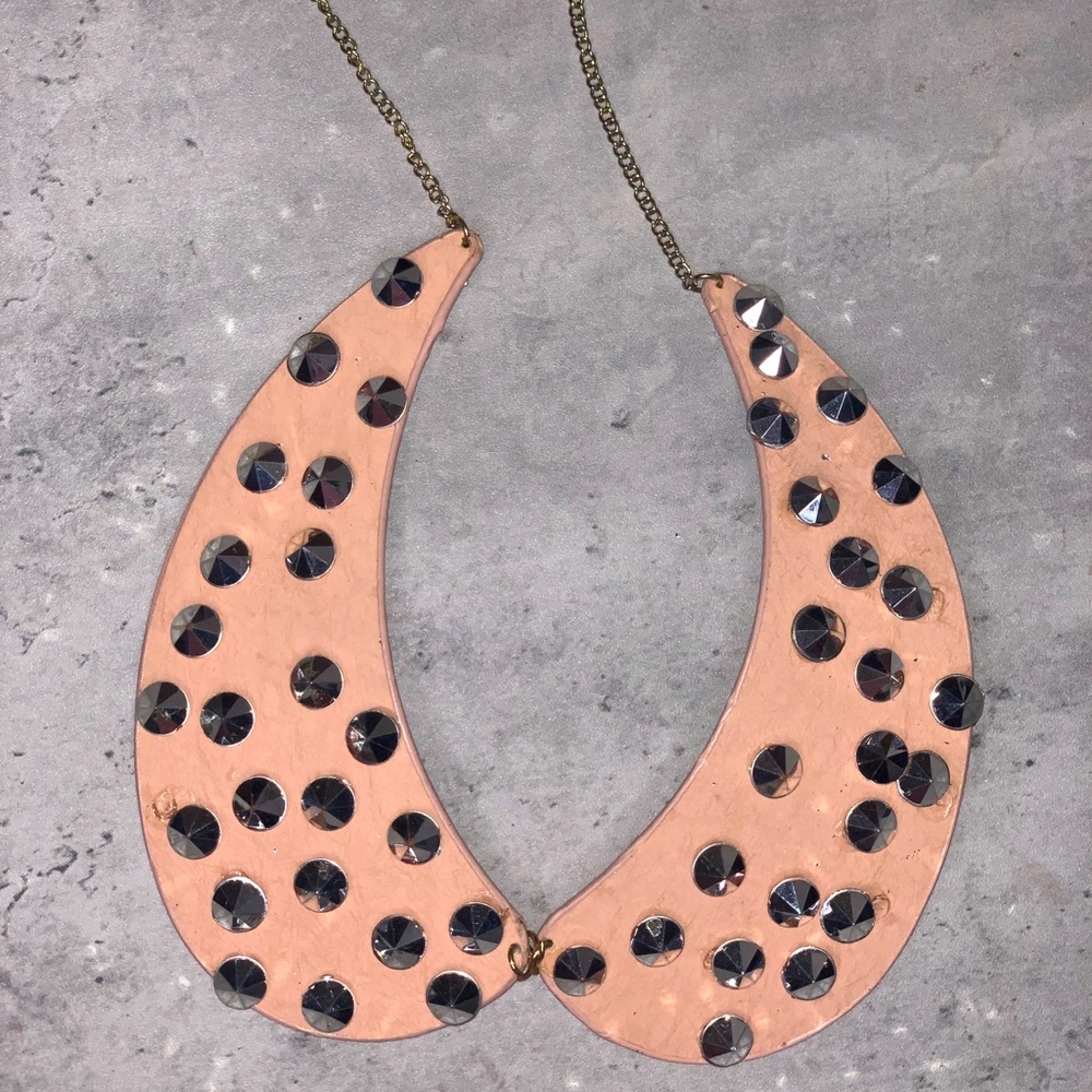 Studded Bib Necklace